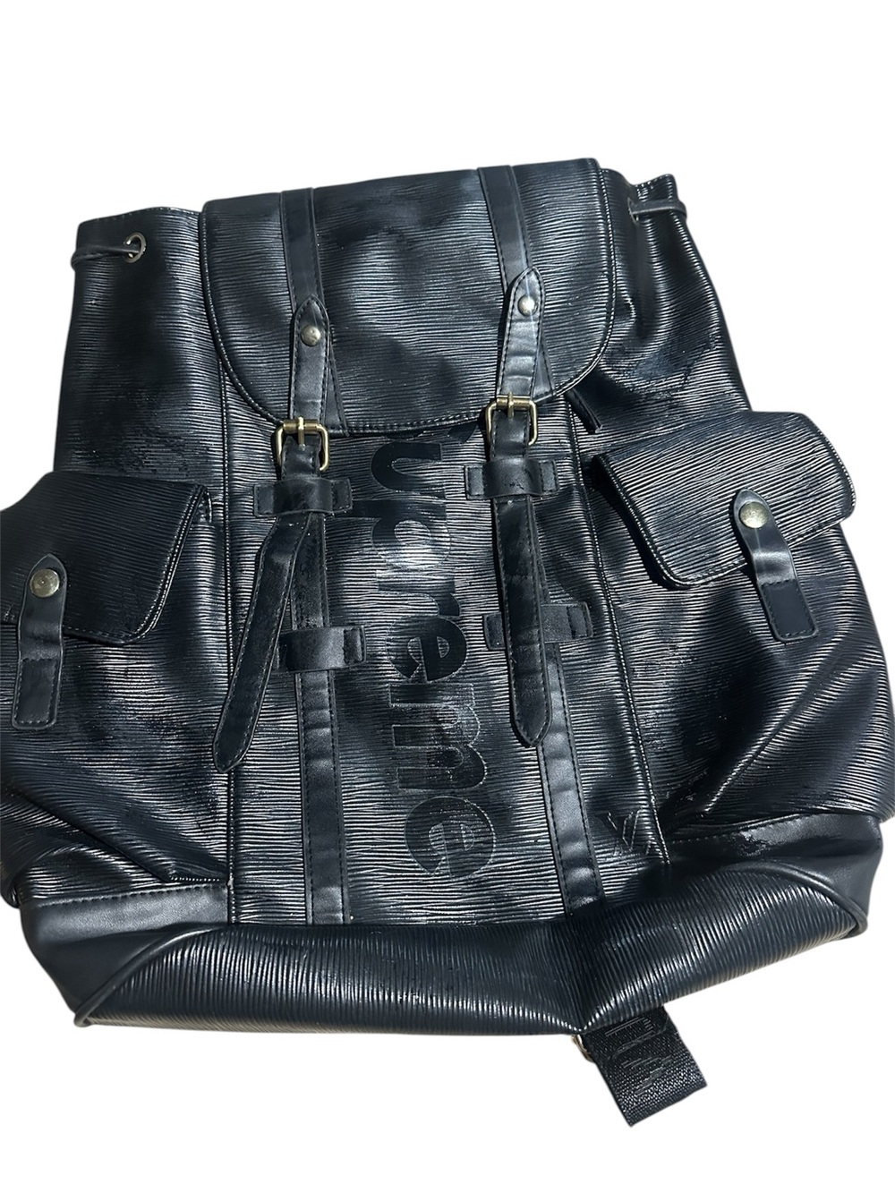 Black backpack fashion